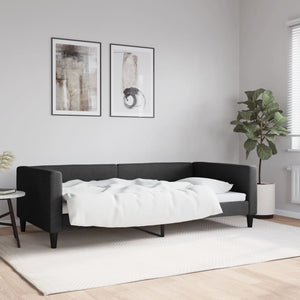 Schwarzes Tagesbett 100x200 cm