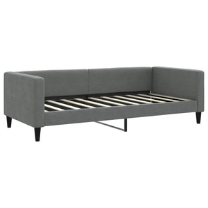 Tagesbett Dunkelgrau 90x190 cm Stoff