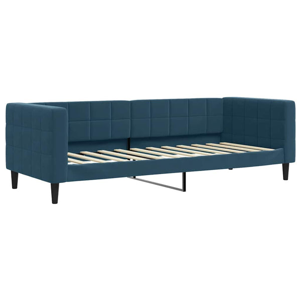 Blaues Tagesbett Samt 80x200 cm