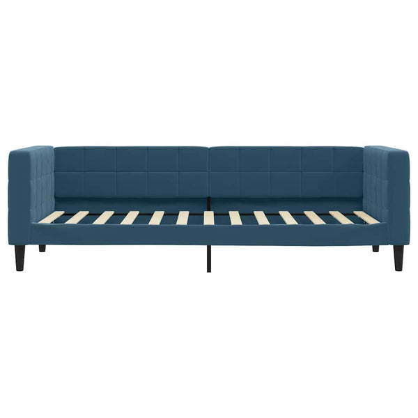 Blaues Tagesbett Samt 80x200 cm