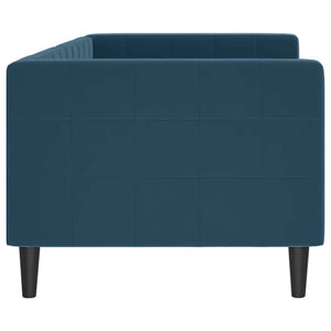 Blaues Tagesbett Samt 80x200 cm