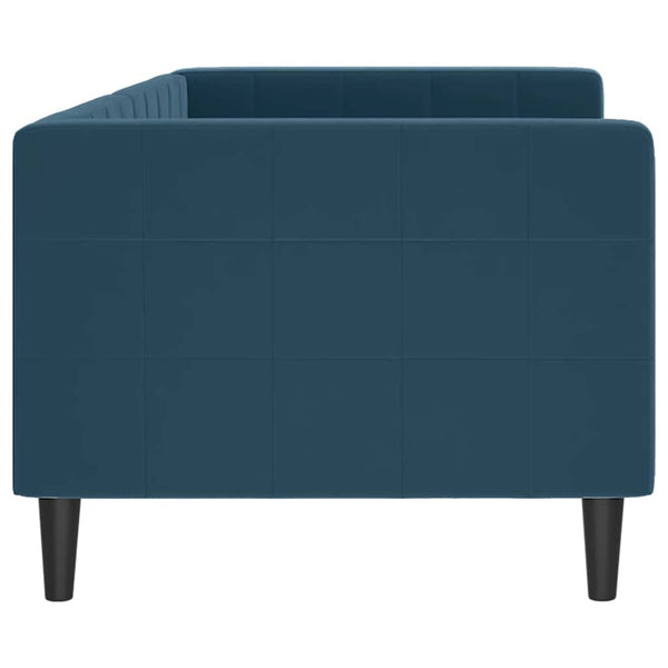 Blaues Tagesbett Samt 80x200 cm
