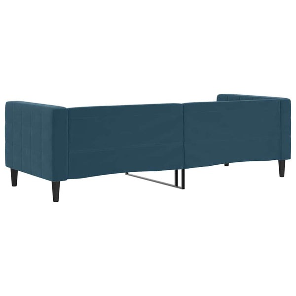 Blaues Tagesbett Samt 80x200 cm