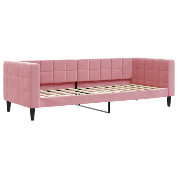 Tagesbett Rosa Samt 80x200 cm