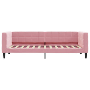 Tagesbett Rosa Samt 80x200 cm