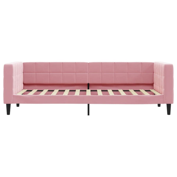 Tagesbett Rosa Samt 80x200 cm