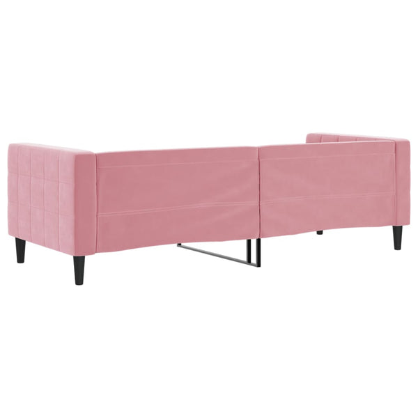 Tagesbett Rosa Samt 80x200 cm