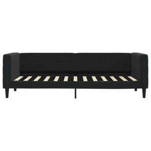 Schwarzes Tagesbett Samt 80x200 cm