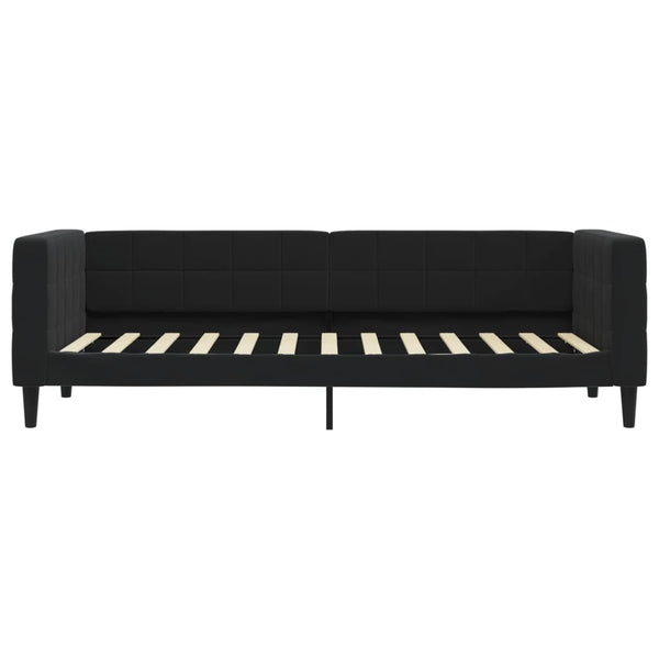 Schwarzes Tagesbett Samt 80x200 cm