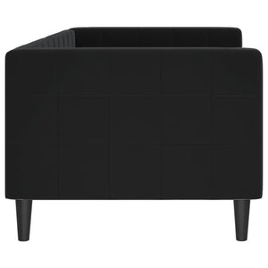 Schwarzes Tagesbett Samt 80x200 cm