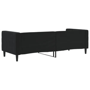 Schwarzes Tagesbett Samt 80x200 cm