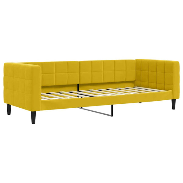Gelbes Tagesbett Samt 80x200 cm