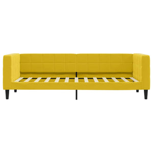 Gelbes Tagesbett Samt 80x200 cm
