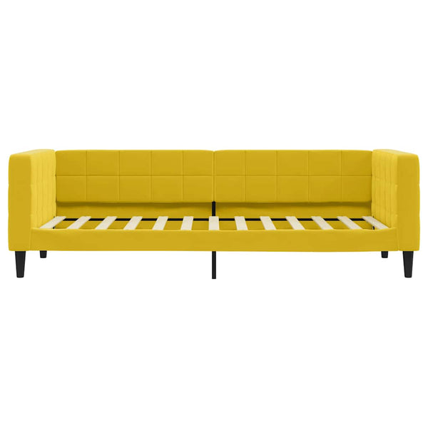 Gelbes Tagesbett Samt 80x200 cm