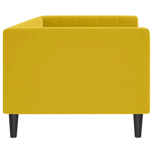 Gelbes Tagesbett Samt 80x200 cm