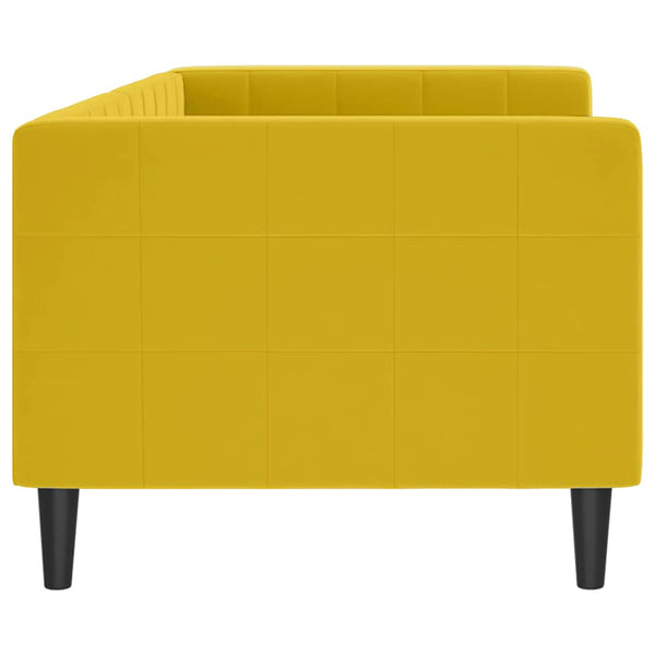 Gelbes Tagesbett Samt 80x200 cm