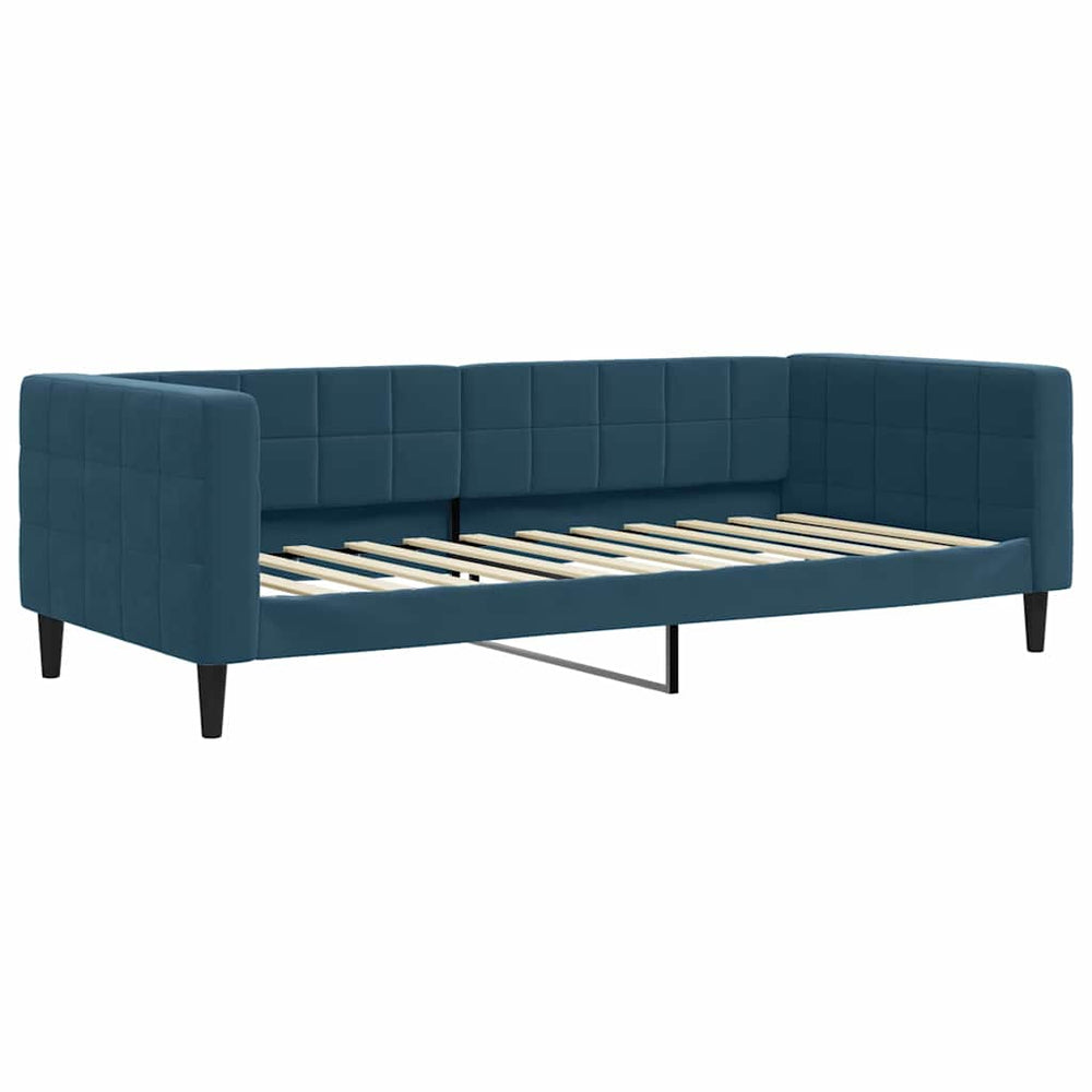 Blaues Tagesbett 90x200 cm Samt