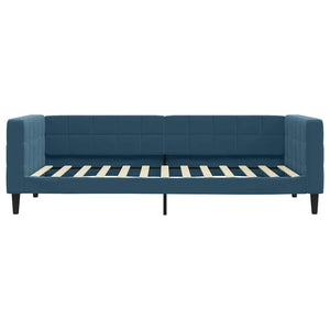 Blaues Tagesbett 90x200 cm Samt