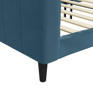 Blaues Tagesbett 90x200 cm Samt