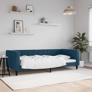 Blaues Tagesbett 90x200 cm Samt