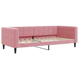 Tagesbett Rosa Samt 90x200 cm