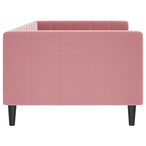 Tagesbett Rosa Samt 90x200 cm