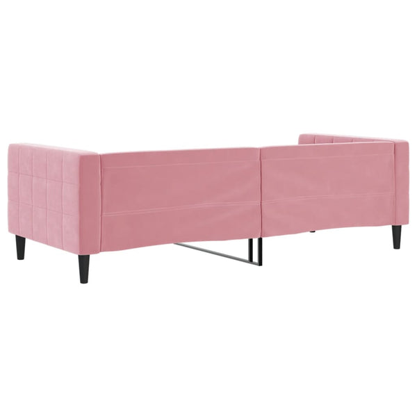 Tagesbett Rosa Samt 90x200 cm