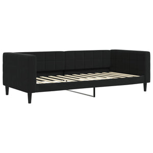 Schwarzes Tagesbett Samt 90x200 cm