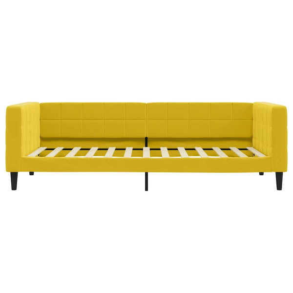 Gelbes Tagesbett Samt 90x200 cm