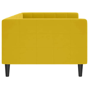 Gelbes Tagesbett Samt 90x200 cm