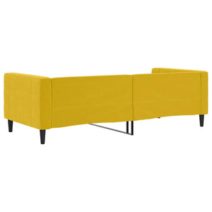 Gelbes Tagesbett Samt 90x200 cm