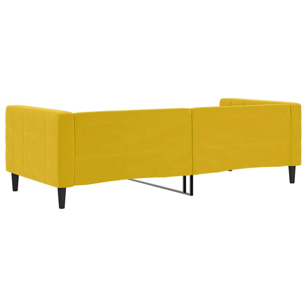 Gelbes Tagesbett Samt 90x200 cm