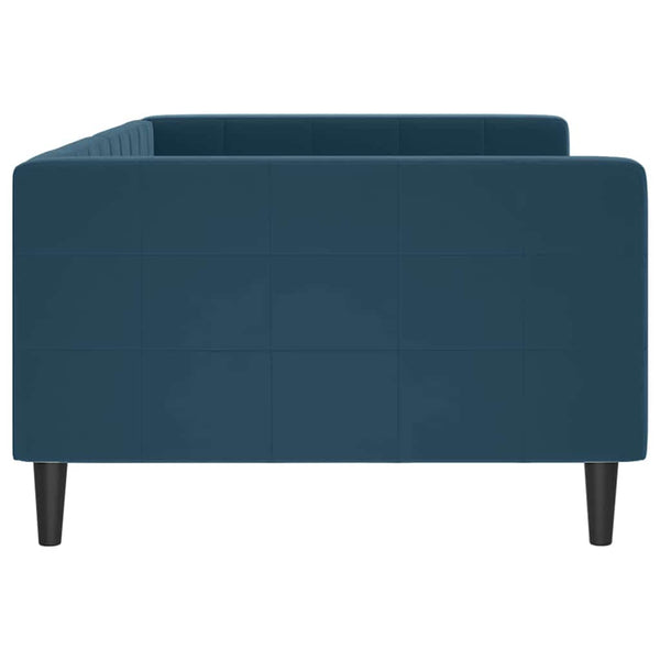 Blaues Tagesbett Samt 100x200 cm