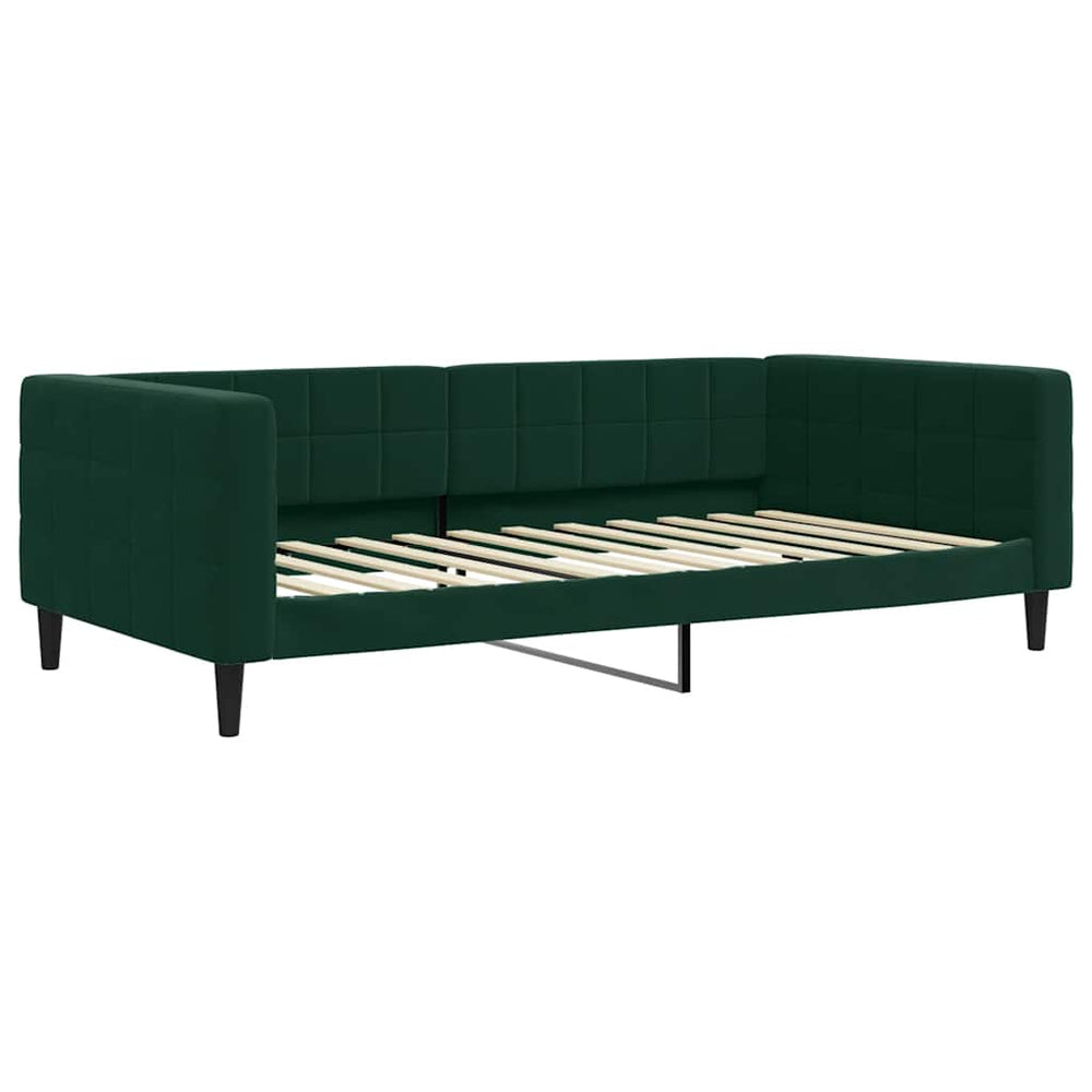 Tagesbett Dunkelgrün Samt 100x200 cm