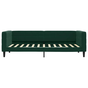 Tagesbett Dunkelgrün Samt 100x200 cm