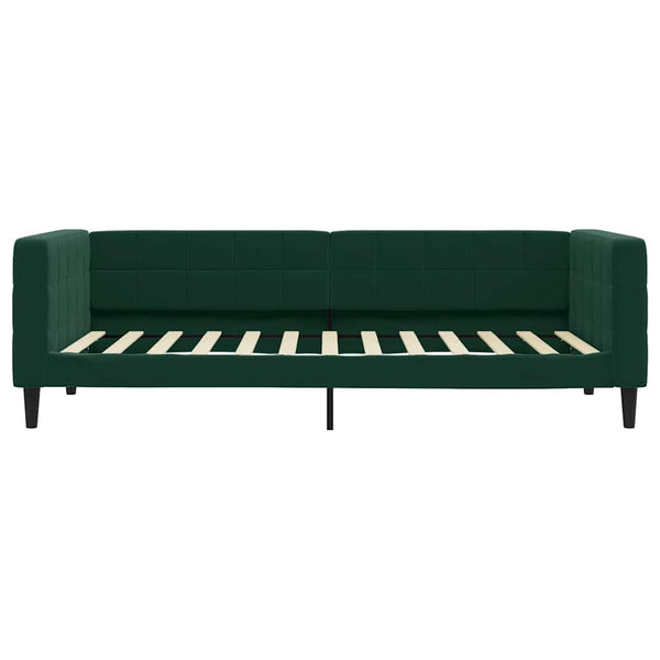 Tagesbett Dunkelgrün Samt 100x200 cm
