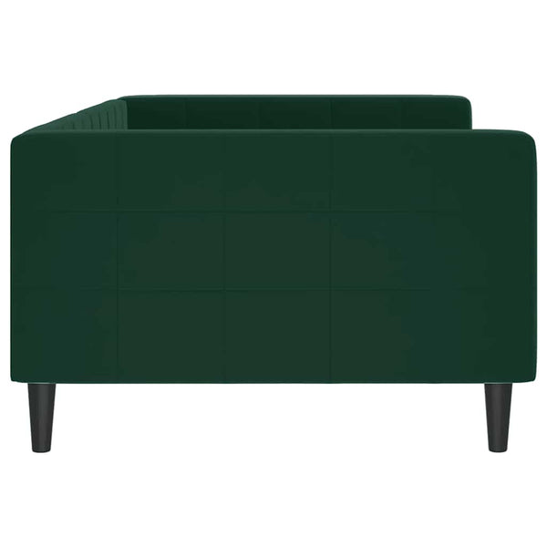 Tagesbett Dunkelgrün Samt 100x200 cm