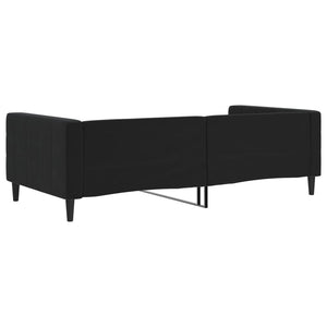 Schwarzes Tagesbett Samt 100x200 cm