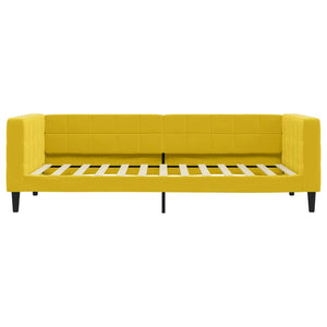 Gelbes Tagesbett Samt 100x200 cm