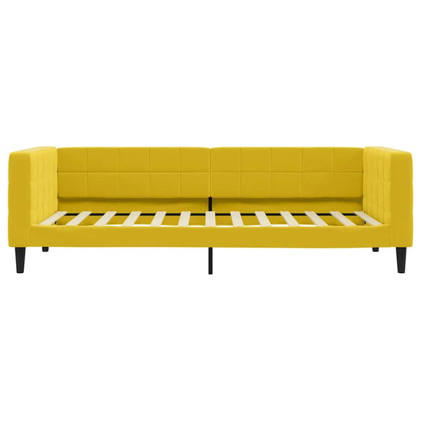 Gelbes Tagesbett Samt 100x200 cm