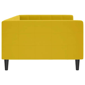 Gelbes Tagesbett Samt 100x200 cm