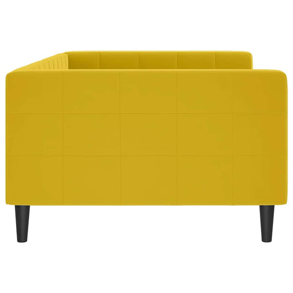 Gelbes Tagesbett Samt 100x200 cm