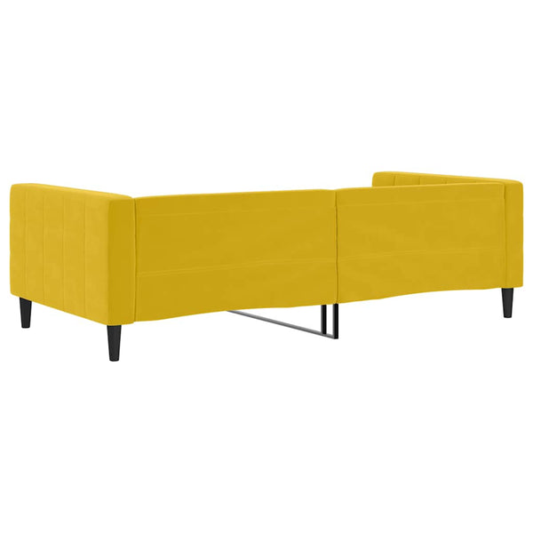 Gelbes Tagesbett Samt 100x200 cm