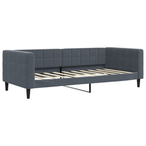 Tagesbett Dunkelgrau 90x190 cm Samt