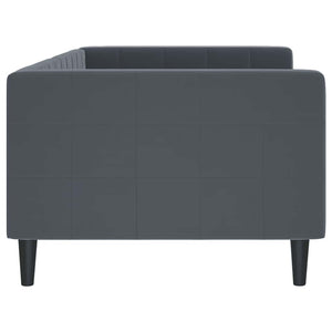 Tagesbett Dunkelgrau 90x190 cm Samt