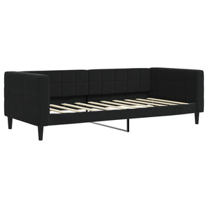 Schwarzes Tagesbett Samt 90x190 cm