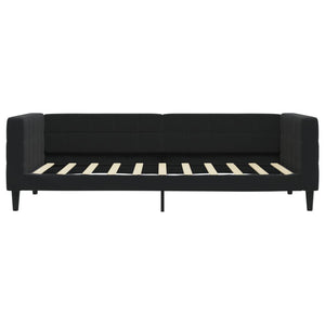 Schwarzes Tagesbett Samt 90x190 cm