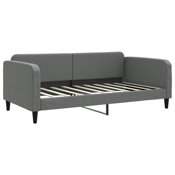 Tagesbett Dunkelgrau 100x190 cm