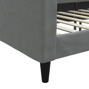 Tagesbett Dunkelgrau 100x190 cm