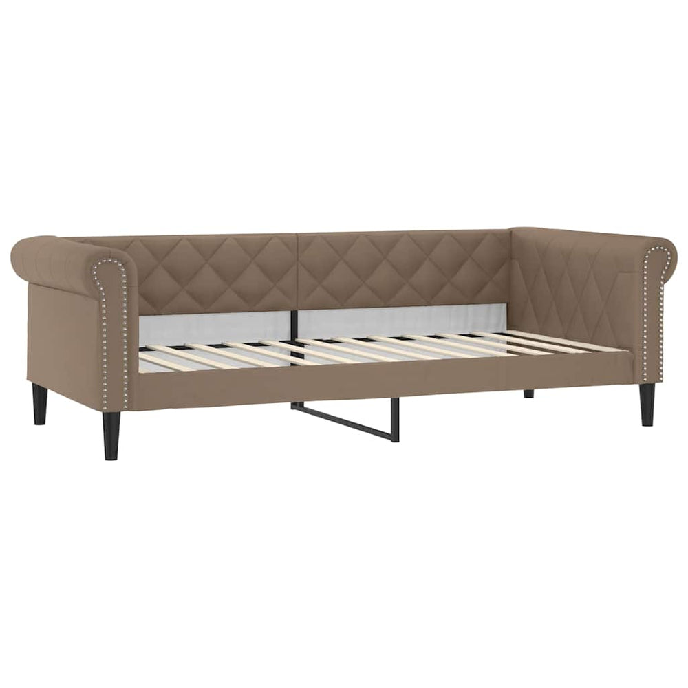Tagesbett 80x200 cm Cappuccino-Braun Kunstleder